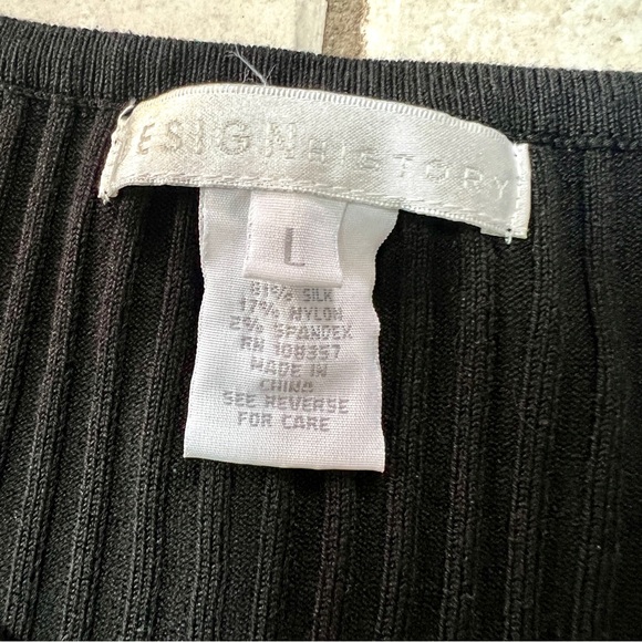 Design History Cold-Shoulder Silk Blend Sweater - Picture 10 of 10